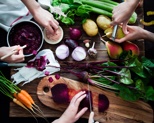 root vegetables cooking class, photo letterberry/Shutterstock