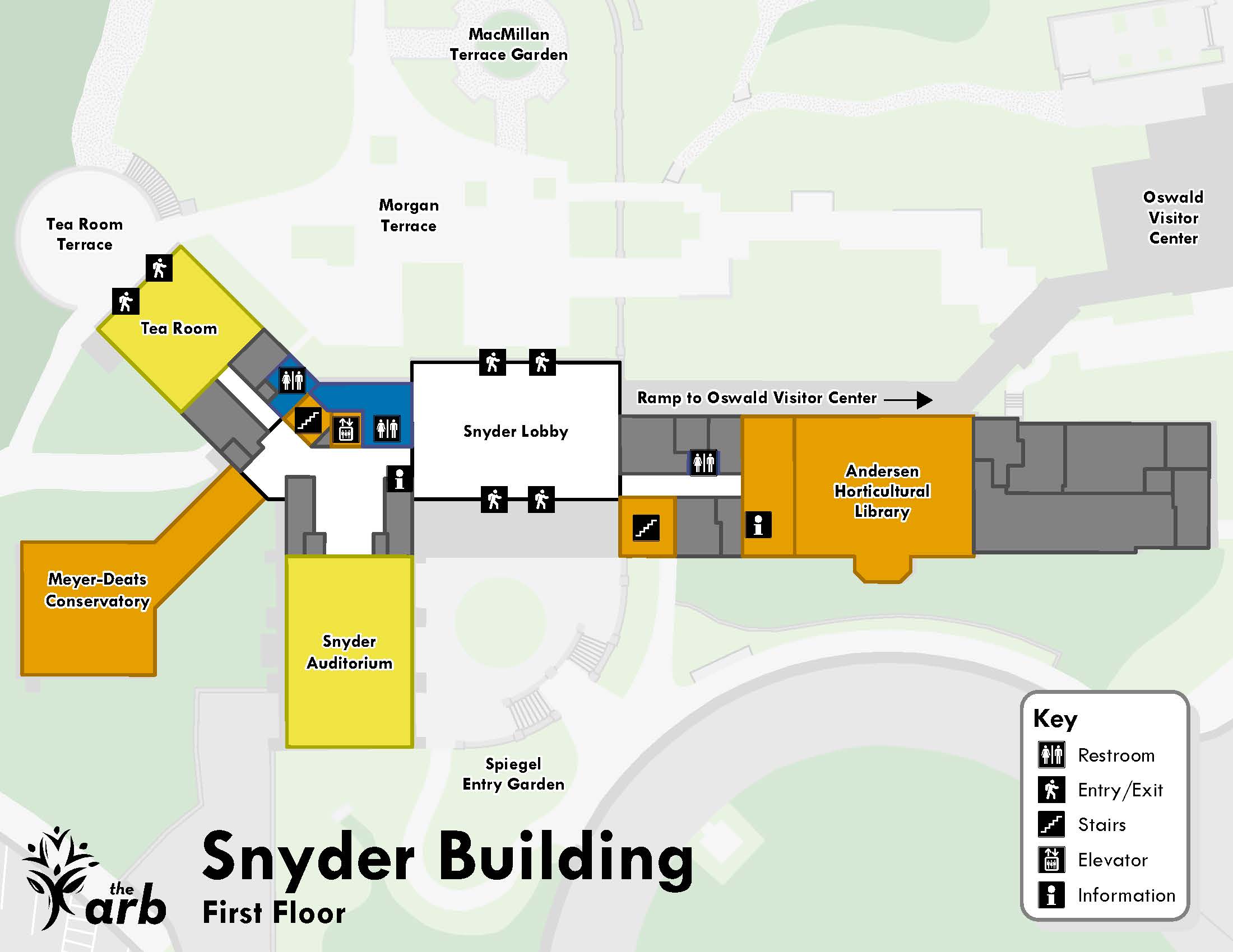Map of the Snyder building first floor