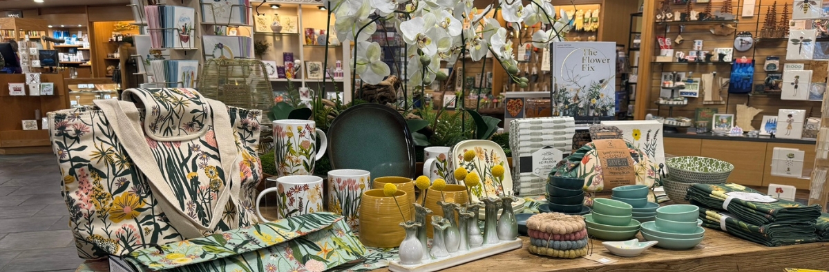 Spring items in the gift store