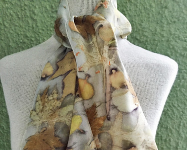 eco print scarf by Instructor Jean Manrique