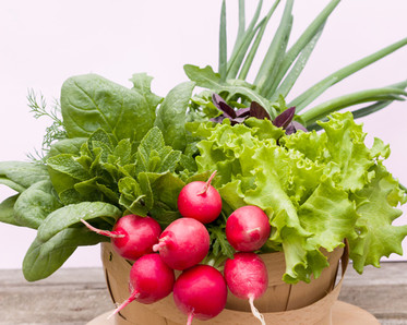 Fresh spring greens and vegetables, photo by millana/Shutterstock