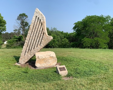Stone harp
