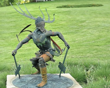 Apache dancer sculpture