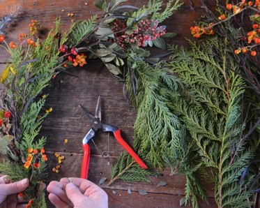 boughs, berries and tools