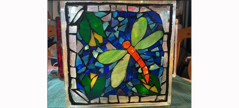 mosaic light blocks by Instructor Wendy Andersen.