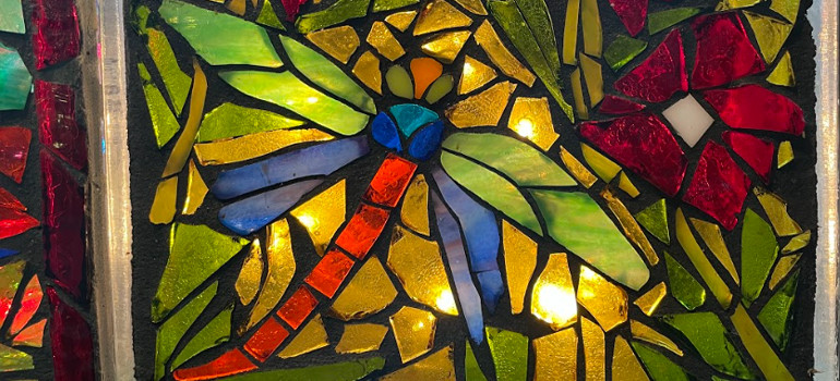 mosaic light blocks by Instructor Wendy Andersen.