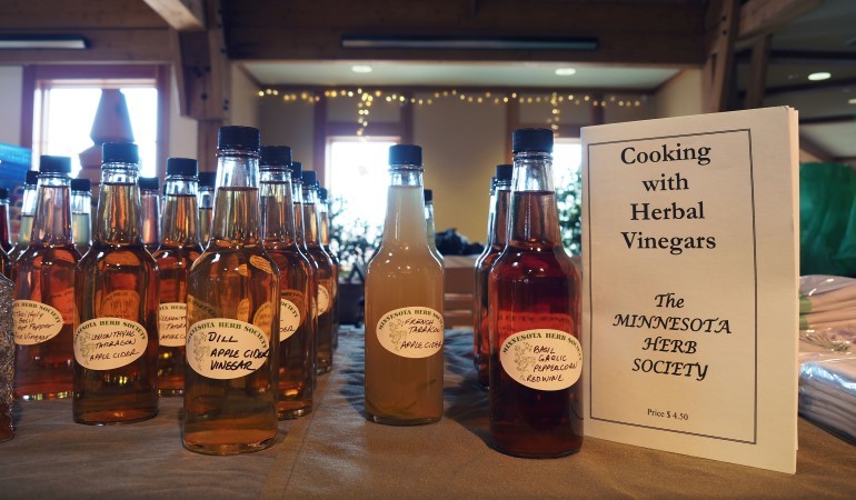 Herbal Vinegars at Herb Society Sale