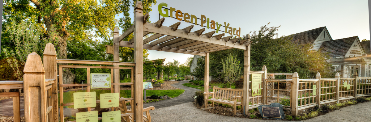 Entrance to the green play yard