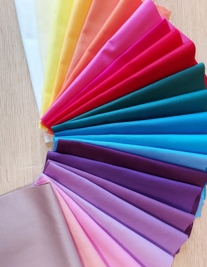 Color wheel of fabrics